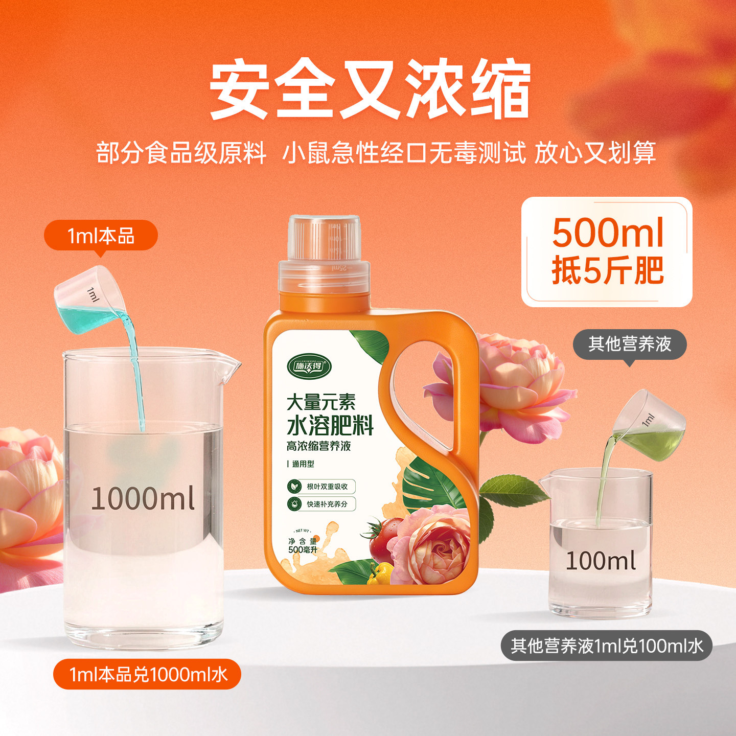 海蒂的花园旗舰店施沃得专用养花水溶肥花卉肥料植物通用型花肥