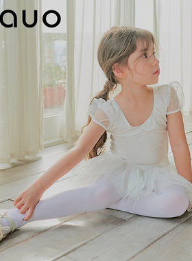 韩国正品zauo儿童舞蹈袜学生天鹅绒连裤袜2-13岁可穿打底袜2件装