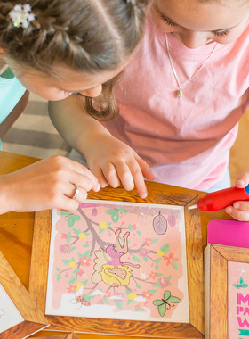 一小时爸爸Tiger Tribe儿童可重复水画本小小魔术师绘画世界1+