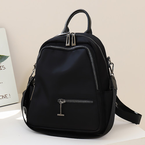 牛津布双肩包女新款旅行轻便背包