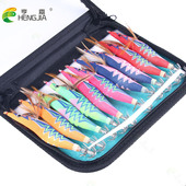 3.0 2.5 3.5 夜光仿真虾海钓鱿鱼针 木虾路亚饵 HENGJIA 套装 亨嘉