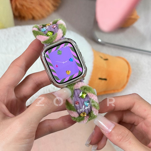 ZOLAR原创《甜甜圈》夏日多巴胺款iWatch表带适用苹果手表7/8/9代