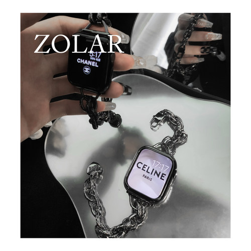 ZOLAR苹果手表甜酷风链式表带