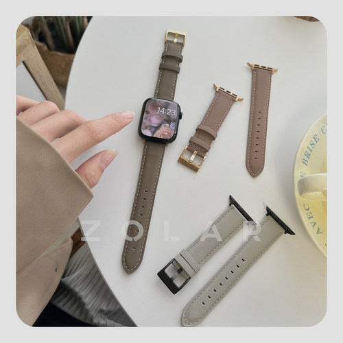 磨砂柔软头层牛皮iwatch表带真皮