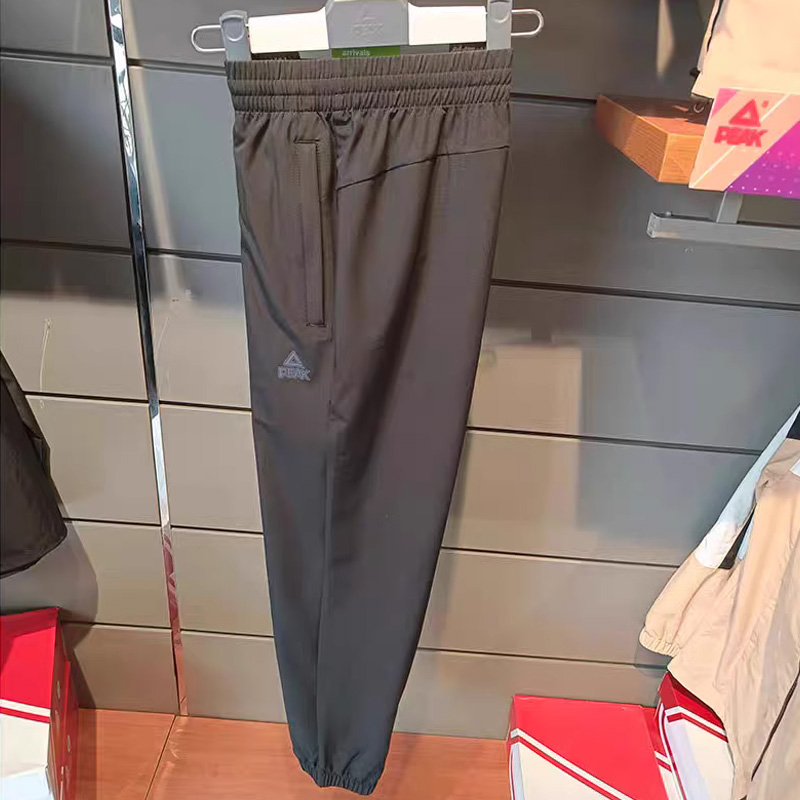 匹克梭织九分裤男运动休闲透气