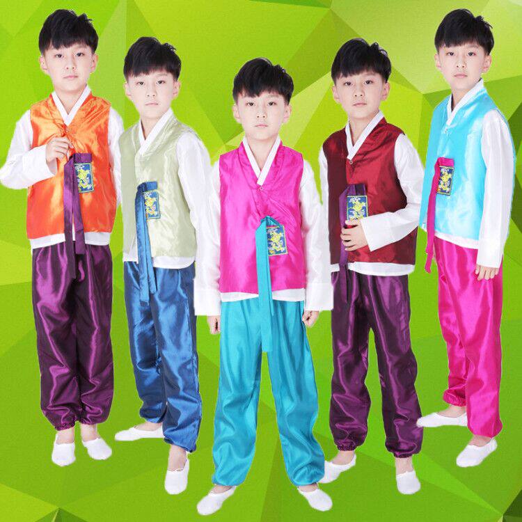 韩国男童古装朝鲜族小孩演出服