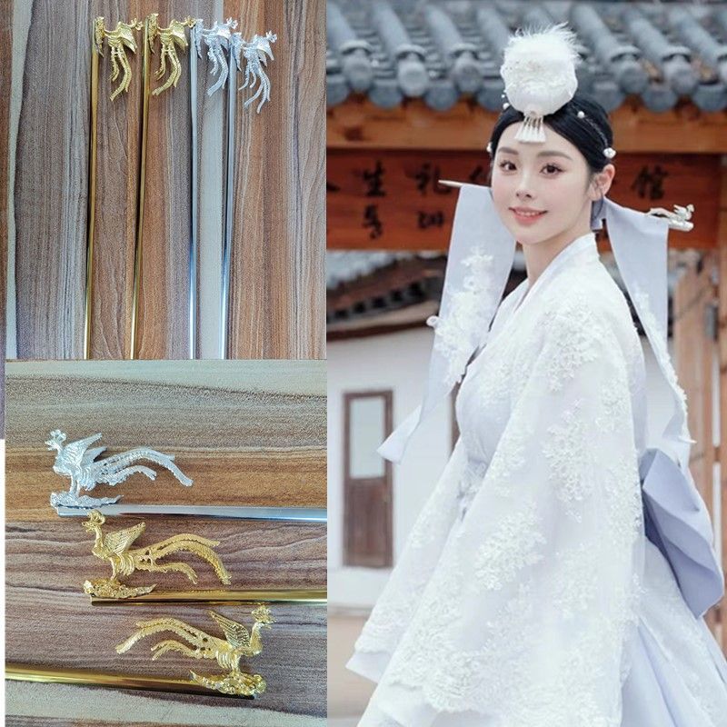 朝鲜族民族民俗头饰韩服头饰韩式发饰宫廷发簪新娘发簪表演民族风