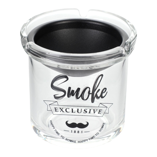 漏斗烟灰缸家用客厅带盖高档网红创意大号玻璃烟缸办公室风防飞灰