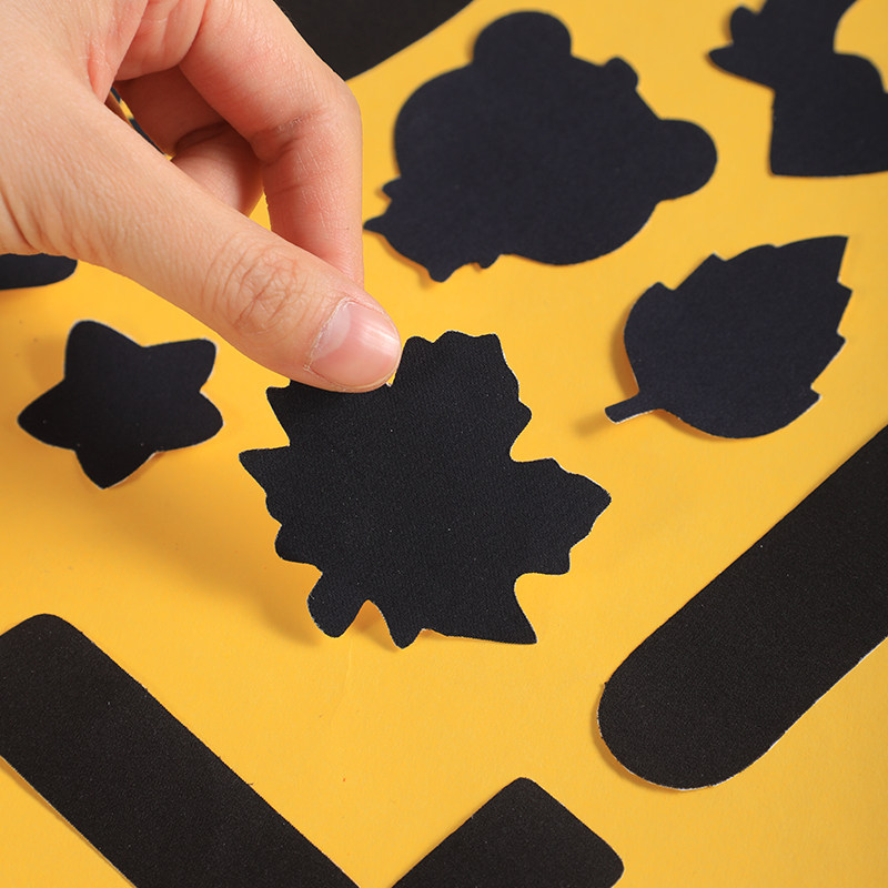 羽绒服补丁贴布贴黑色免缝自粘无痕高端补衣服贴修补修复破洞贴花