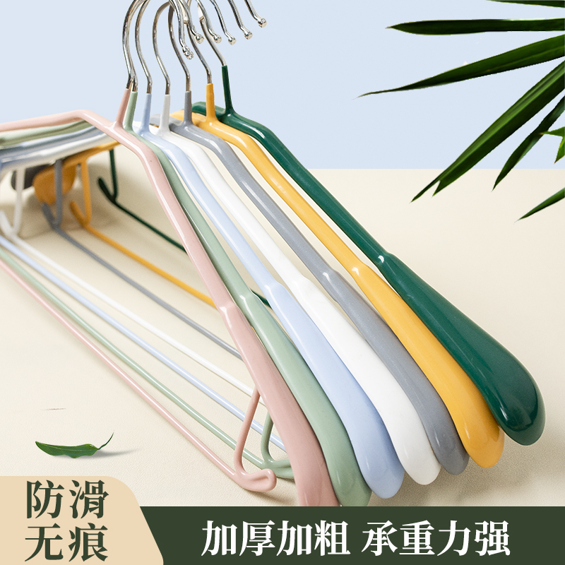 2025新款宽肩钢晾衣架家用无痕晾晒衣挂衣服架挂钩防滑挂衣架晒衣