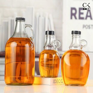 食品级密封玻璃瓶食用油桶花生茶油壶酒桶酒壶空瓶厨房家用5L10斤