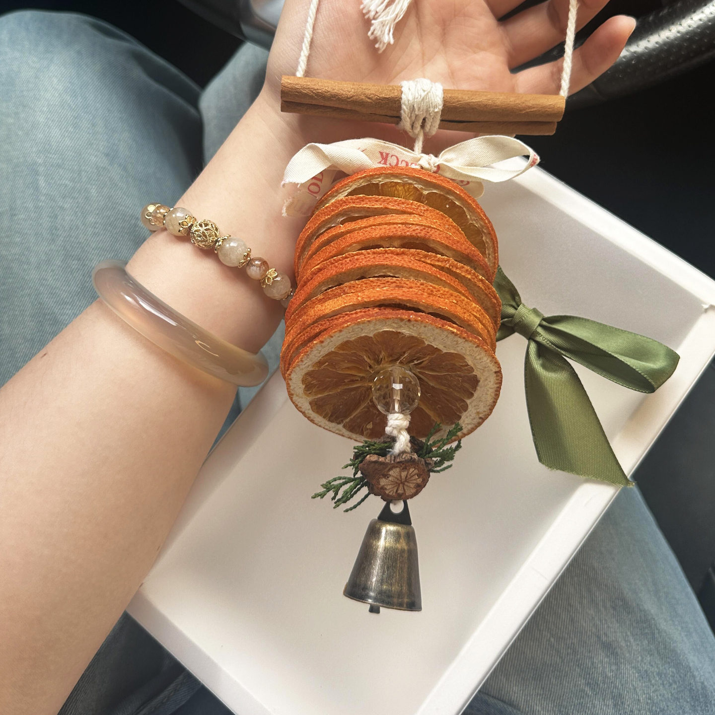 车载家用香薰两用大橘大利持久留香挂件女高级感创意生日礼物装饰