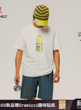 【26新款】GRAMICCI小野人男款图案印花休闲纯棉短袖T恤G6SU-T111