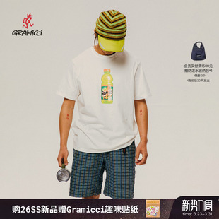 T恤G6SU 图案印花休闲纯棉短袖 GRAMICCI小野人男款 T111 26新款