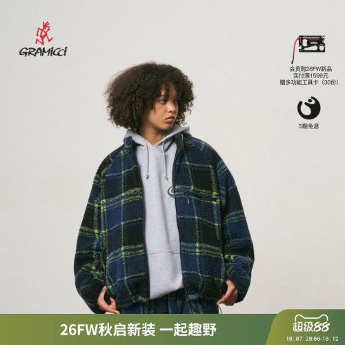 Gramicci两面穿仿羊羔绒保暖外套