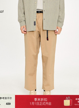 GRAMICCI小野人男女同款休闲长裤宽松锥形黑色工装裤GUP-21SC01