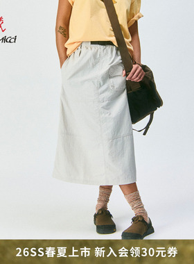 【26新款】GRAMICCI小野人尼龙多功能A字裙防晒半裙女G6SW-SK037