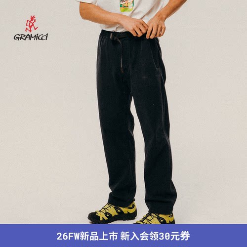 GRAMICCI纯色直筒休闲工装裤