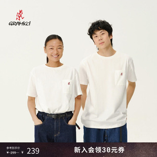 T恤1948 STS 山系刺绣休闲纯棉logo短袖 GRAMICCI小野人男女同款