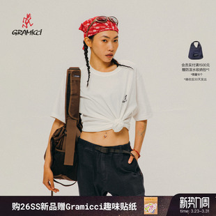 T恤G4SU 简约设计休闲短袖 GRAMICCI小野人男女同款 T096 26新款