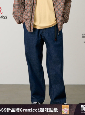 【26新款】GRAMICCI小野人美式工装宽松直筒牛仔长裤男G6SM-P086
