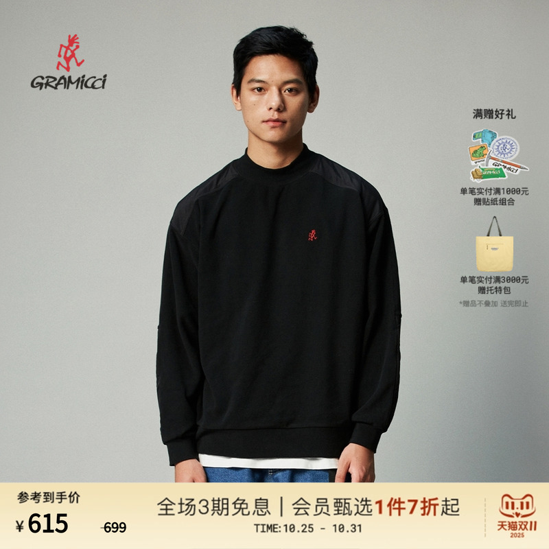 GRAMICCI小野人男女山仿羊羔绒摇粒绒针织套头衫卫衣上衣FCN23