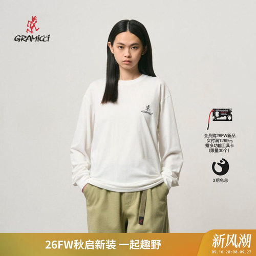 GRAMICCI小野人早秋针织长袖T恤