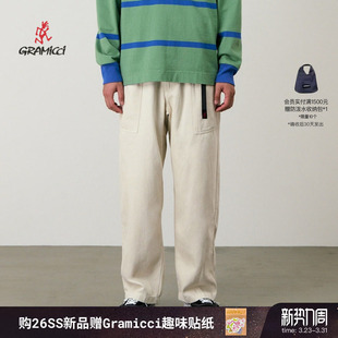男G6SM 廓形休闲长裤 GRAMICCI小野人棉麻混纺工装 P005 26新款