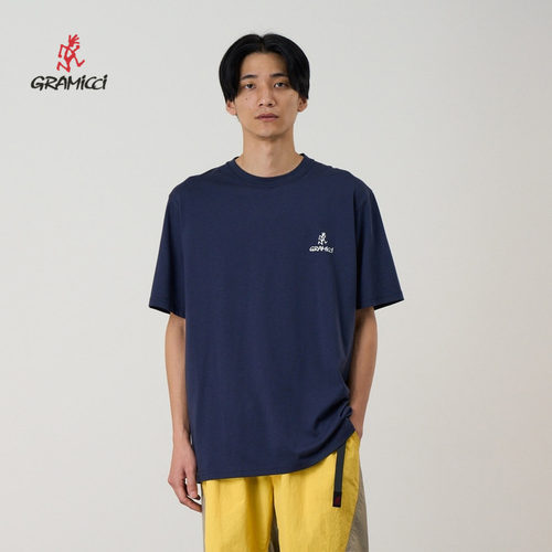 Gramicci小野人印花logo圆领抗皱短袖T恤G4SU-T096