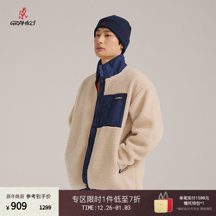 J061 G3FU GRAMICCI小野人 宽松情侣夹克提花外套男女同款