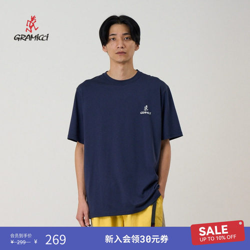 【季末折扣】GRAMICCI小野人印花logo圆领抗皱短袖T恤G4SU-T096