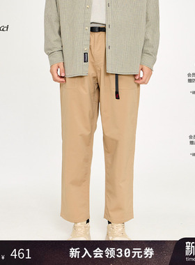 GRAMICCI小野人男女同款休闲长裤宽松锥形米色工装裤GUP-21SC01
