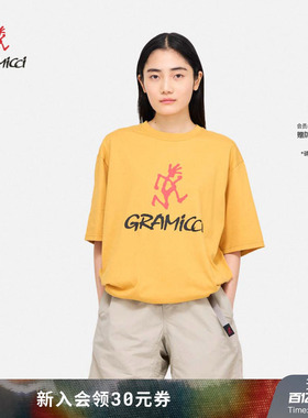 【26新款】GRAMICCI小野人情侣LOGO男女圆领夏季短袖T恤G4SU-T097
