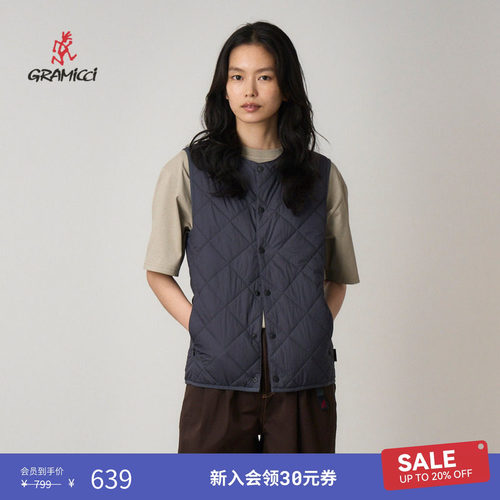【季末折扣】GRAMICCI小野人男女保暖中棉上衣外套马甲G5FU-J032