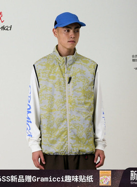 【26新款】GRAMICCI小野人户外轻量立领钓鱼梭织马甲男G6SM-J029