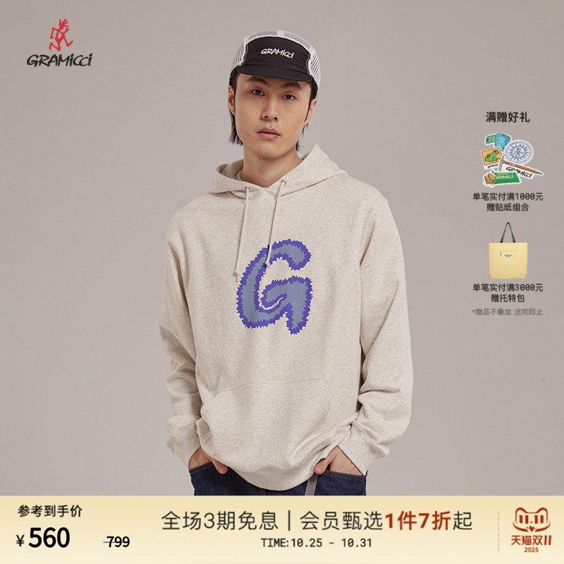 GRAMICCI小野人G字连帽卫衣