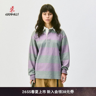 条纹攀岩户外衫 26新款 GRAMICCI小野人男款 J059 针织上衣G6SM