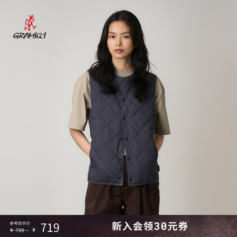 【季末折扣】GRAMICCI小野人男女同款中棉马甲外套上衣G5FU-J032