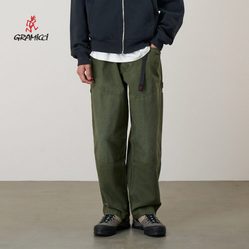 GRAMICCI小野人男帆布复古工装宽松长裤子G6SM-P008