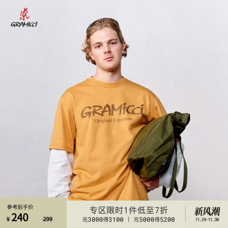 【25春】GRAMICCI小野人印花图案短袖T恤G5SU-T175