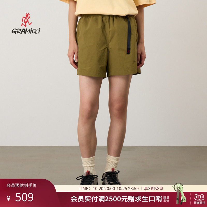 Gramicci小野人女士尼龙防泼水晒夏季短裤G6SW-P035