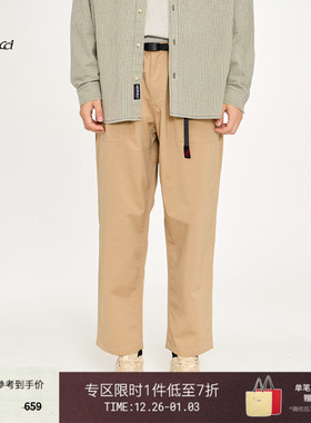 GRAMICCI小野人男女同款休闲长裤宽松锥形黑色工装裤GUP-21SC01