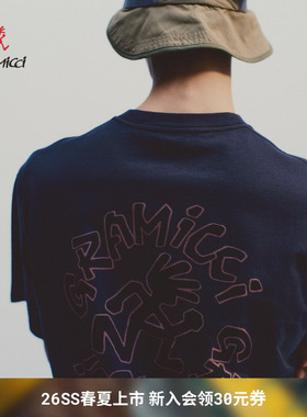 【26新款】GRAMICCI小野人男女同款舒适宽松休闲短袖T恤G6SU-T097