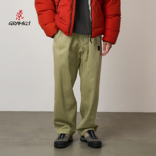 GRAMICCI小野人男士冬季GPANT宽松休闲直筒加厚磨毛长裤G5FM-P071