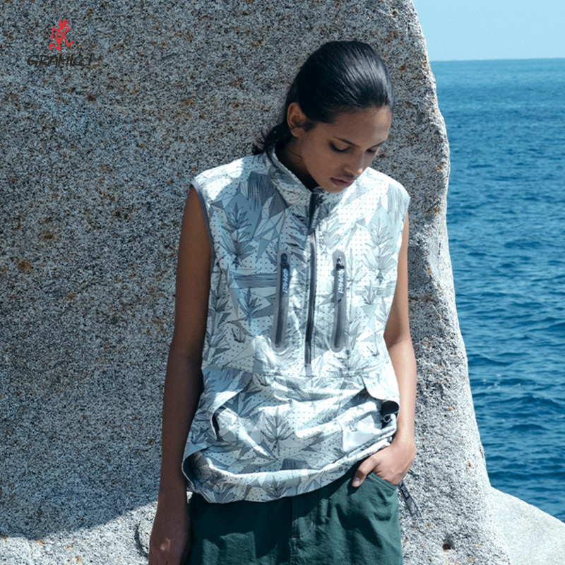 【and wander联名】GRAMICCI小野人25春新品尼龙休闲马甲S3001