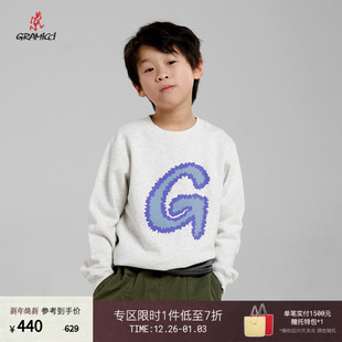 J066 卫衣大童G3SK 儿童休闲宽松套头圆领童装 GRAMICCI小野人