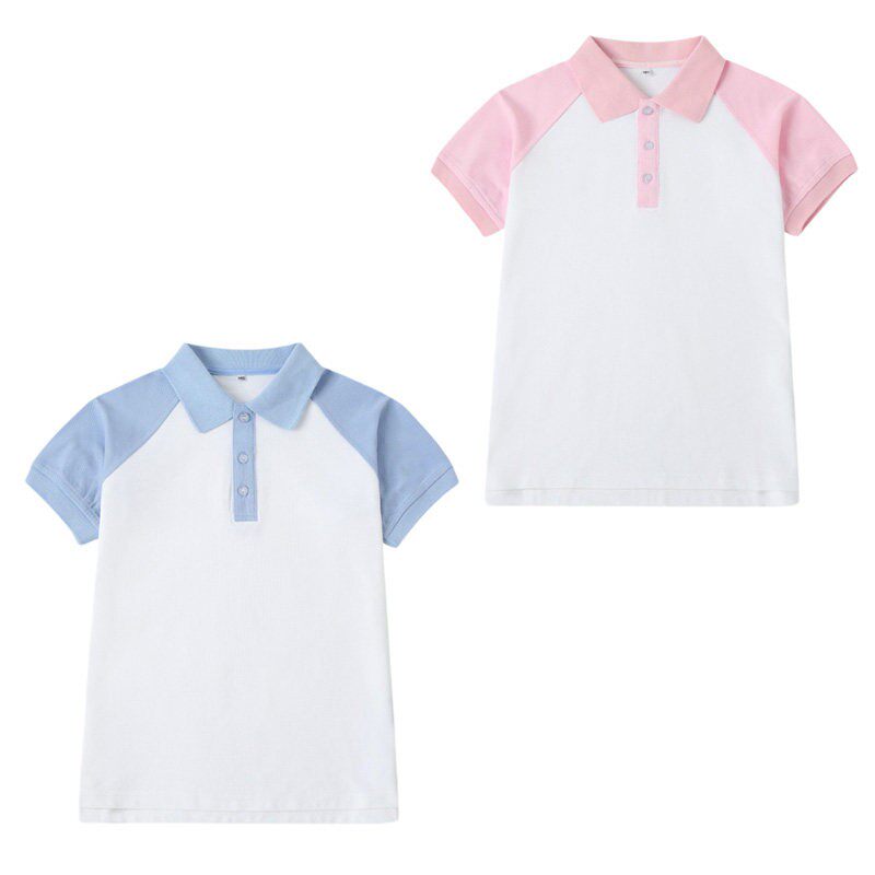 小学生校服夏季英伦风运动短袖插肩袖学院派幼儿园园服儿童棉上衣
