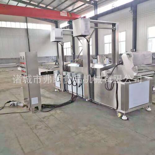 供应小排骨油炸流水线 黄金虾排油炸流水线 蝴蝶虾上浆油炸流水线