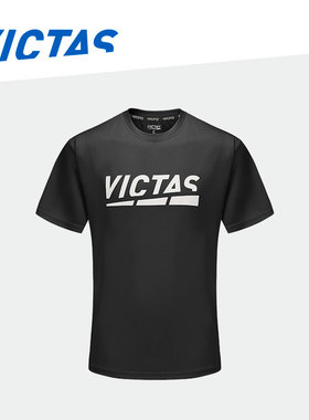VICTAS维克塔斯乒乓球T恤衫圆领短袖运动衣服文化衫086507