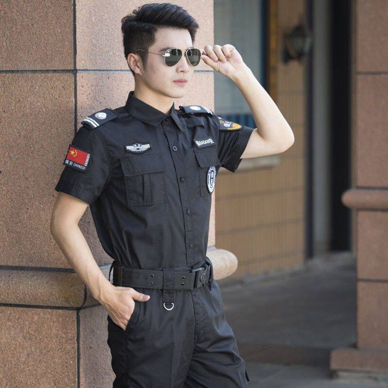 保安工作服套装男女短袖酒店物业防护服